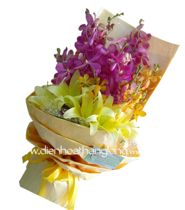 bó hoa chúc mừng tặng sếp