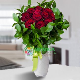 Hoa hồng thả bình Valentine