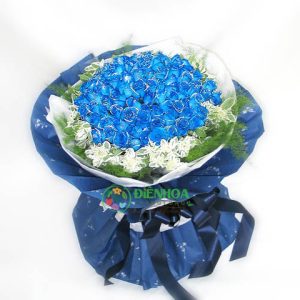 Bó hoa hồng xanh đẹp