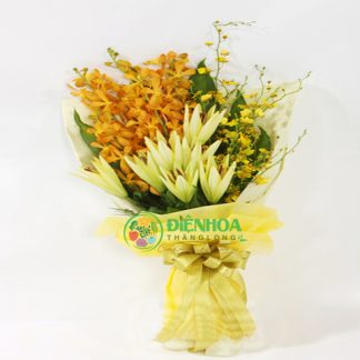 Bó hoa tươi màu vàng