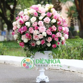 Bình hoa hồng VIP sang trọng