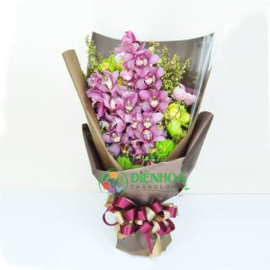 Bó hoa địa lan đẹp