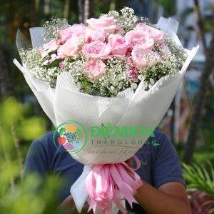 Bó hoa hồng David Austin đẹp