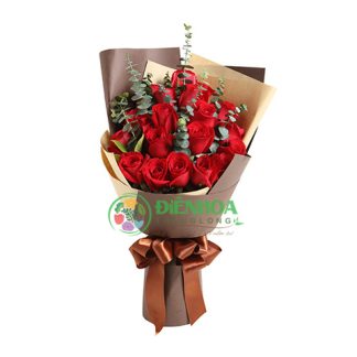 Bó hoa hồng đỏ bó dài