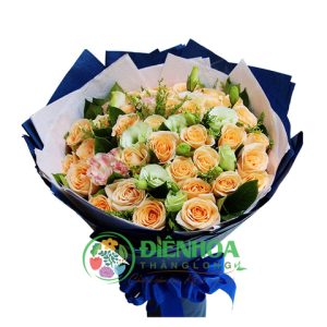 Bó hoa hồng kem mẫu mới nhất 2018