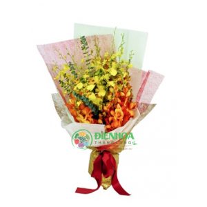 Bó hoa lan rực rỡ