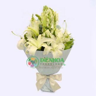 Bó hoa màu trắng