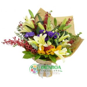 Bó hoa rực rỡ sắc màu