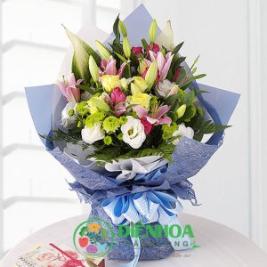 Bó hoa sinh nhật rực rỡ