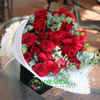 Bó hồng đỏ đẹp