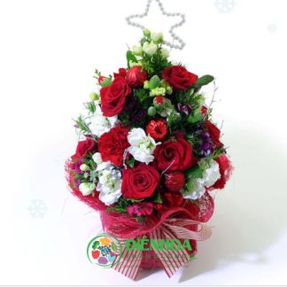 Cây thông Noel hoa tươi