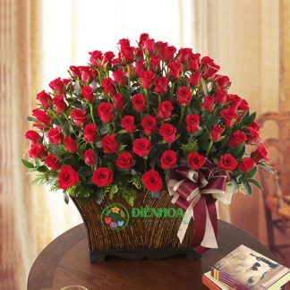 Giỏ 99 đóa hồng