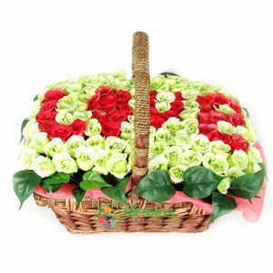 Giỏ hoa tình yêu vĩnh cửu