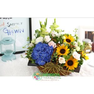 Giỏ hoa tươi ngày mới
