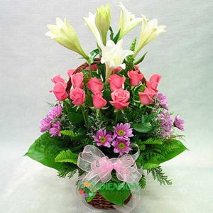 Giỏ hoa yêu thương