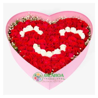 Hộp hoa hình mặt cười