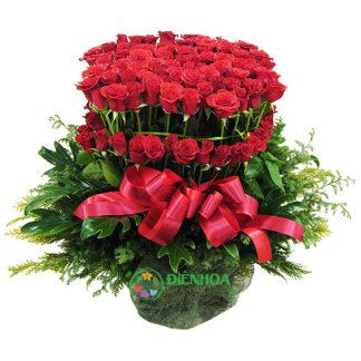 Lẵng 99 hoa hồng