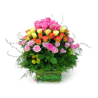 Lẵng hoa tình yêu đong đầy